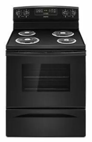 Amana ACR4303MFB 30-Inch Electric Range With Bake Assist Temps - Black