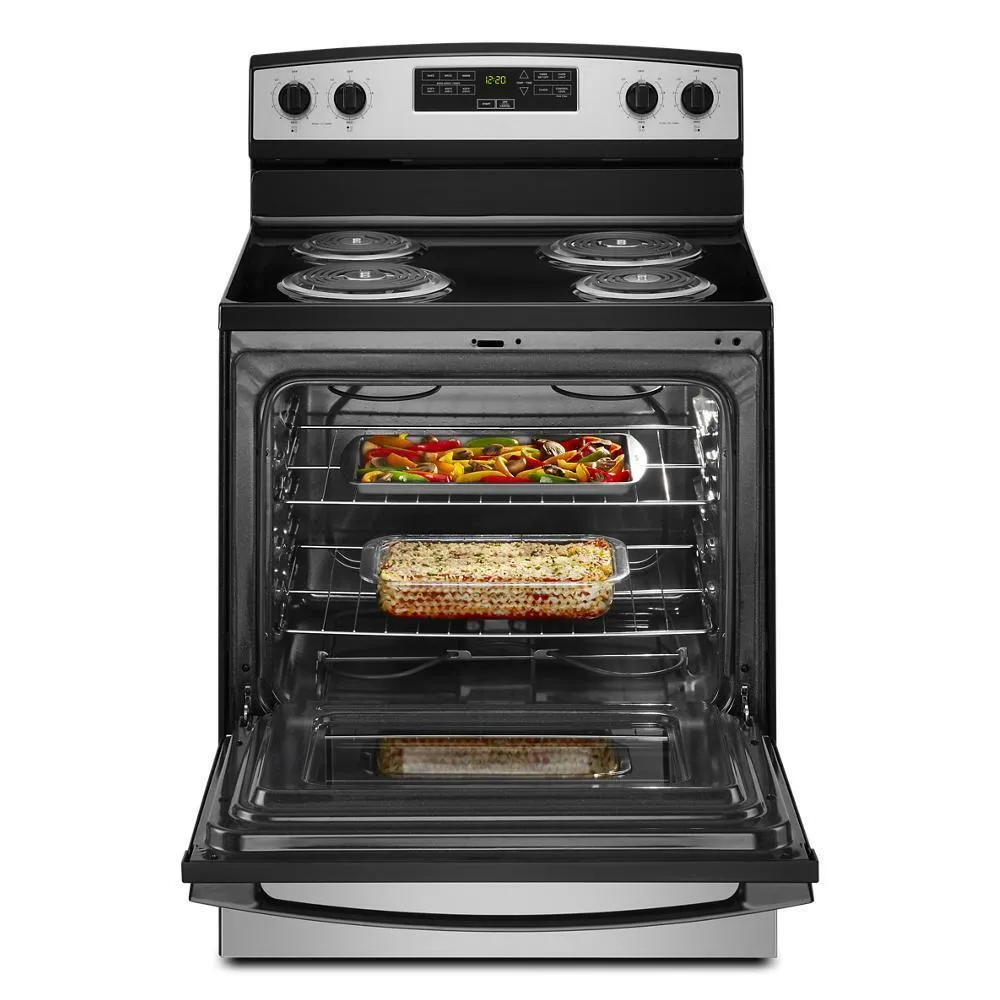 Amana ACR4303MMS 30-Inch Amana Electric Range With Bake Assist Temps