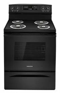 Amana ACR4503SFB 30-Inch Electric Range With Self-Clean Option - Black