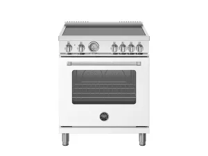 Bertazzoni MAS304INMBIV 30 Inch Induction Range. 4 Heating Zones. Electric Oven Bianco Matt