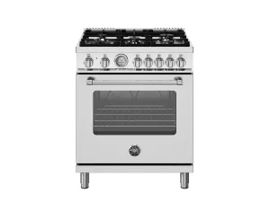 Bertazzoni MAS305DFMXV 30 Inch Dual Fuel. 5 Burners. Electric Oven Stainless Steel