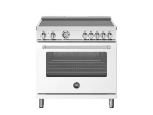Bertazzoni MAS365INMBIV 36 Inch Induction Range. 5 Heating Zones. Electric Oven Bianco Matt