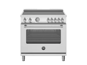 Bertazzoni MAS365INMXV 36 Inch Induction Range. 5 Heating Zones. Electric Oven Stainless Steel