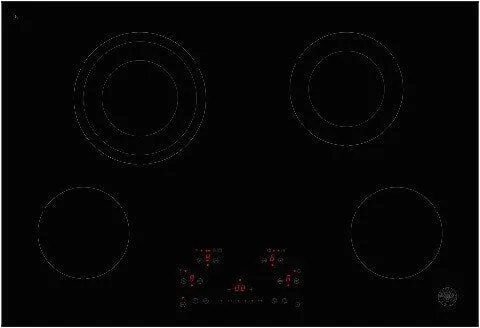 Bertazzoni PE244CER 24 Ceran Touch Control Cooktop 4 Heating Zones Nero