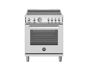 Bertazzoni PRO304CEMXV 30 Inch Electric Range. 4 Ceran Heating Zones. Electric Oven Stainless Steel