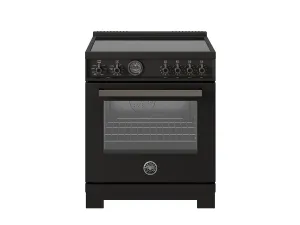 Bertazzoni PRO304IFEPCAT 30 Inch Induction Range. 4 Heating Zones. Electric Self-Clean Oven Carbonio