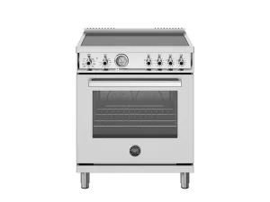 Bertazzoni PRO304INMXV 30 Inch Induction Range. 4 Heating Zones. Electric Oven Stainless Steel