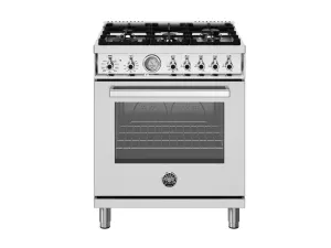 Bertazzoni PRO305DFMXV 30 Inch Dual Fuel Range. 5 Burners. Electric Oven Stainless Steel