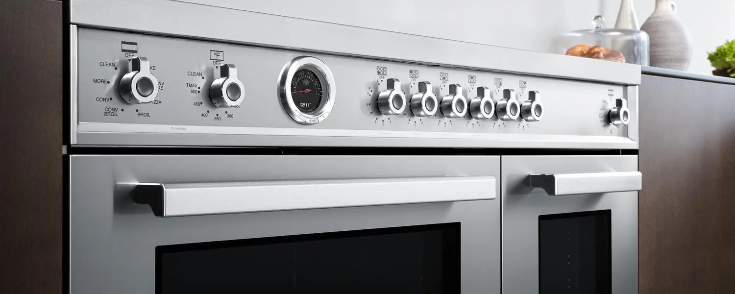 Bertazzoni PRO486IGFEPCAT 48 Inch Induction Range. 6 Heating Zones And Cast Iron Griddle. Electric Self-Clean Oven Carbonio