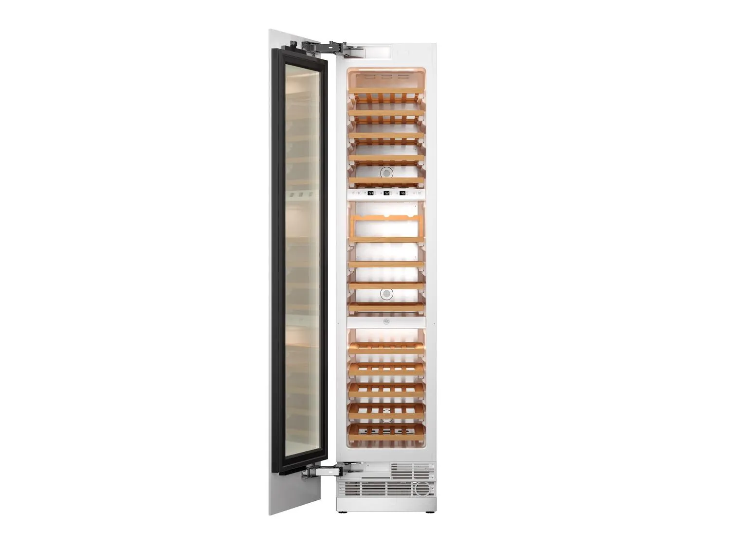 Bertazzoni REF18WCBPLV 18 Built-In Wine Cellar Column Panel Ready Left Hand Door
