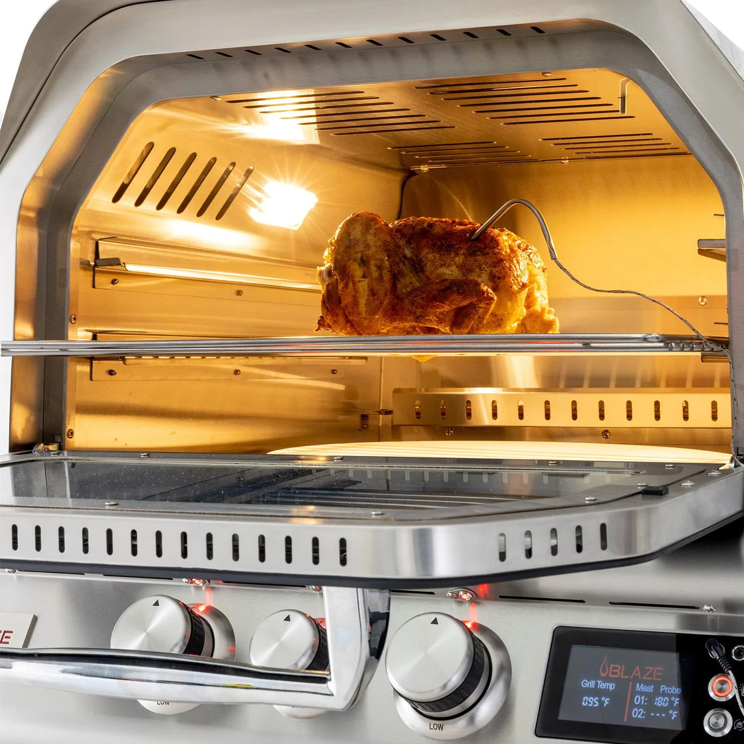 Blaze Grills BLZ26PZOVNLP Blaze 26-Inch Gas Outdoor Pizza Oven With Rotisserie. With Fuel Type - Propane