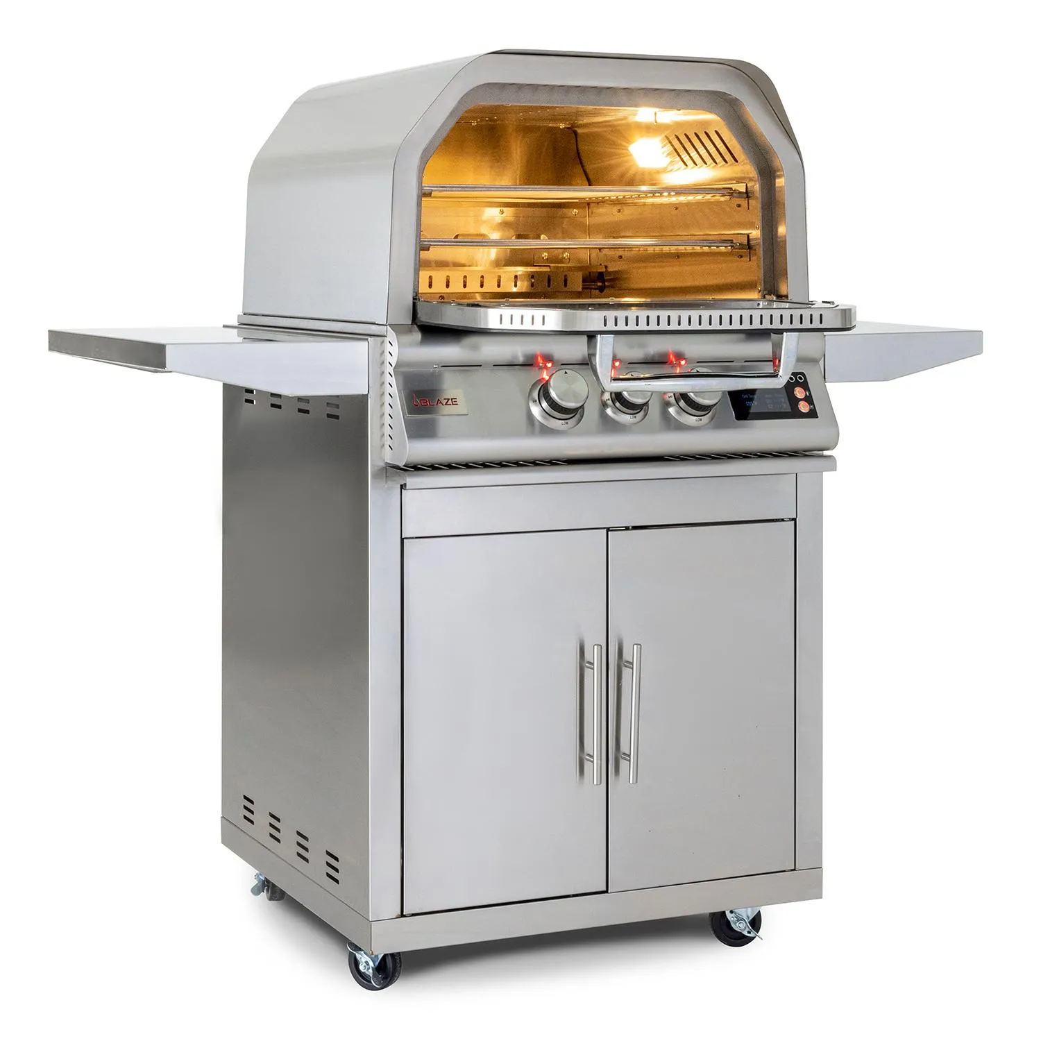 Blaze Grills BLZ26PZOVNLP Blaze 26-Inch Gas Outdoor Pizza Oven With Rotisserie. With Fuel Type - Propane
