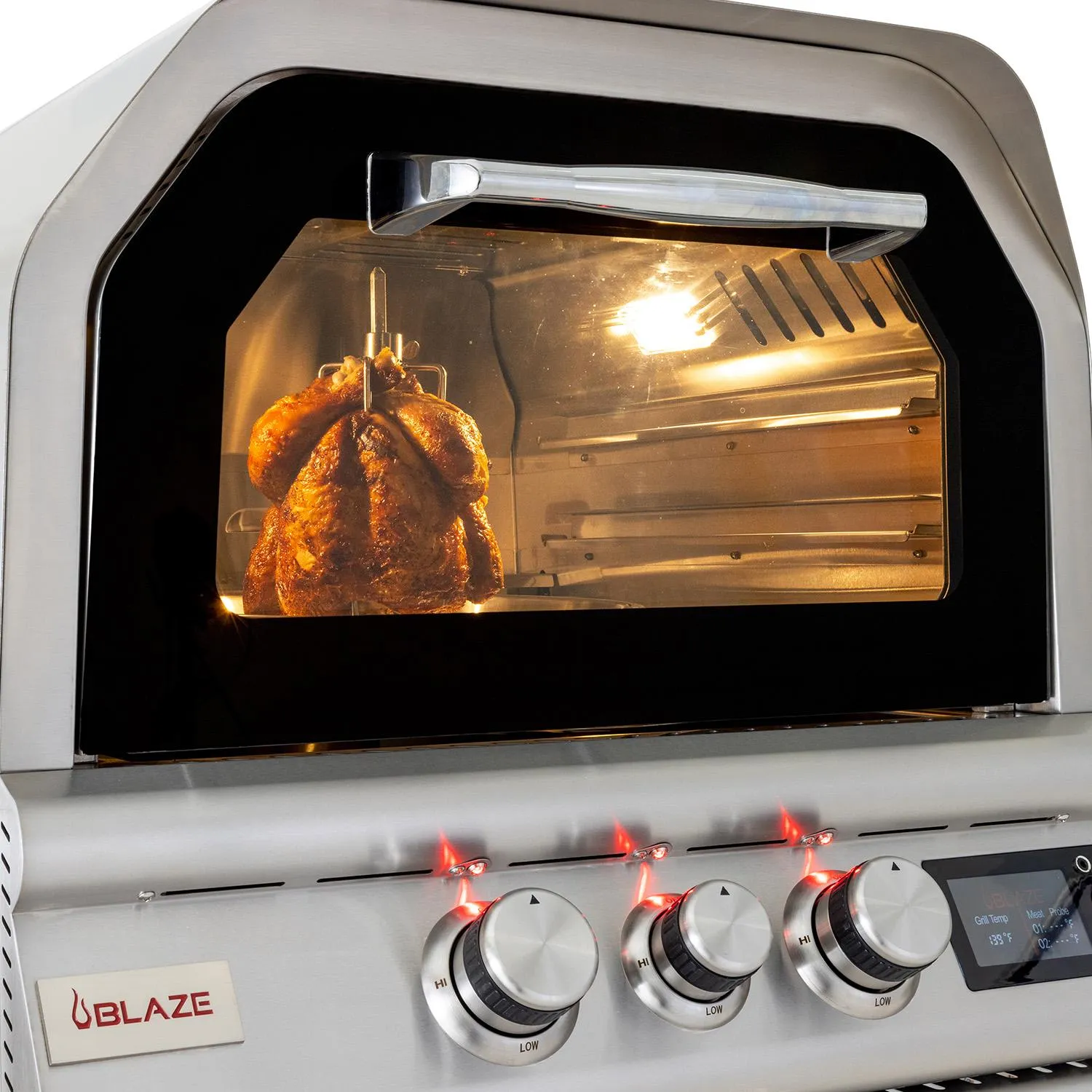 Blaze Grills BLZ26PZOVNLP Blaze 26-Inch Gas Outdoor Pizza Oven With Rotisserie. With Fuel Type - Propane