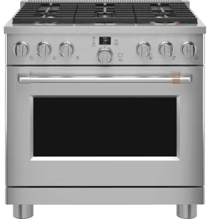 Cafe C2Y366P2TS1 Caf&#8482; 36 Smart Dual-Fuel Commercial-Style Range With 6 Burners (Natural Gas)