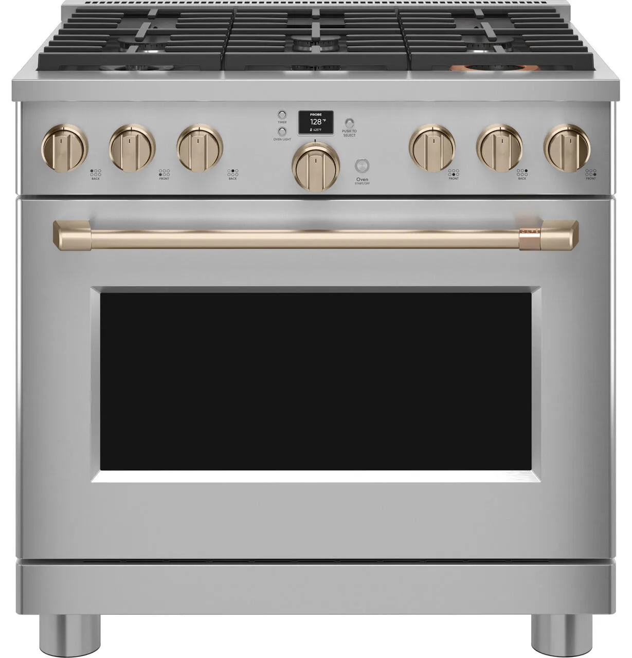 Cafe C2Y366P2TS1 Caf&#8482; 36 Smart Dual-Fuel Commercial-Style Range With 6 Burners (Natural Gas)