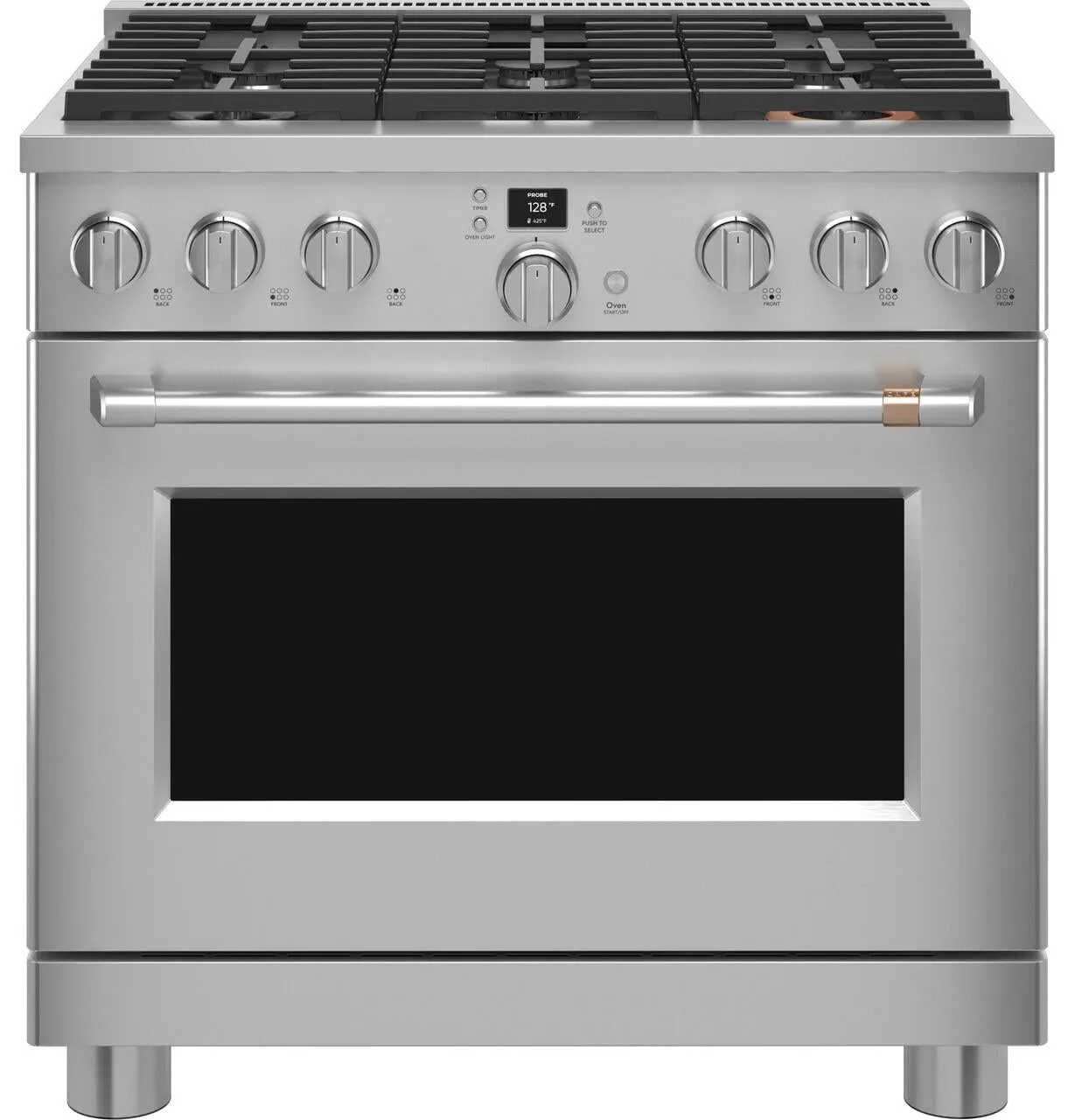Cafe C2Y366P2TS1 Caf&#8482; 36 Smart Dual-Fuel Commercial-Style Range With 6 Burners (Natural Gas)