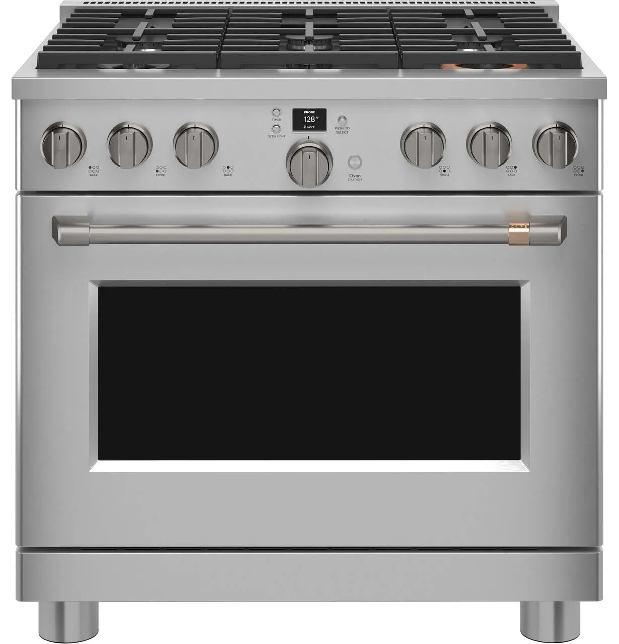 Cafe C2Y366P2TS1 Caf&#8482; 36 Smart Dual-Fuel Commercial-Style Range With 6 Burners (Natural Gas)