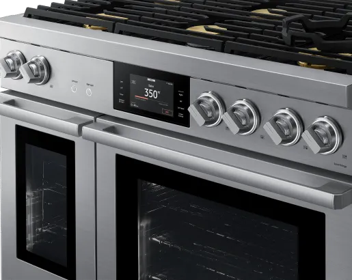 Dacor DOP48T960DSDA 48 Dual-Fuel Steam Range. Silver Stainless. Natural Gas/Liquid Propane