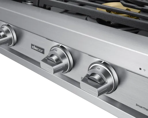 Dacor DTT48T960GS 48 Rangetop. Silver Stainless. Natural Gas/Liquid Propane