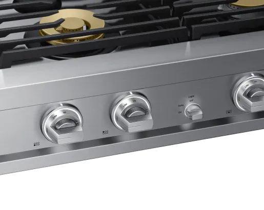 Dacor DTT48T960GS 48 Rangetop. Silver Stainless. Natural Gas/Liquid Propane