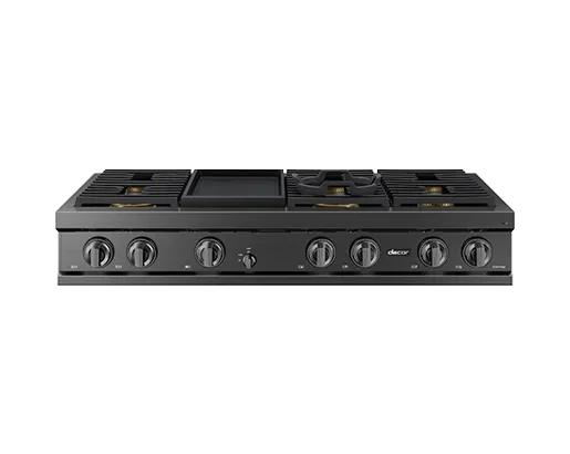 Dacor DTT48T963GM 48 Rangetop. Graphite Stainless. Natural Gas/Liquid Propane