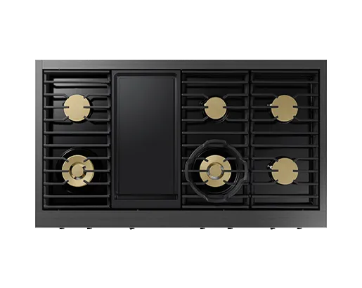 Dacor DTT48T963GM 48 Rangetop. Graphite Stainless. Natural Gas/Liquid Propane