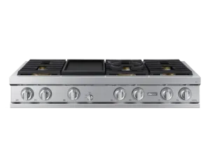 Dacor DTT48T963GS 48 Rangetop. Silver Stainless. Natural Gas/Liquid Propane