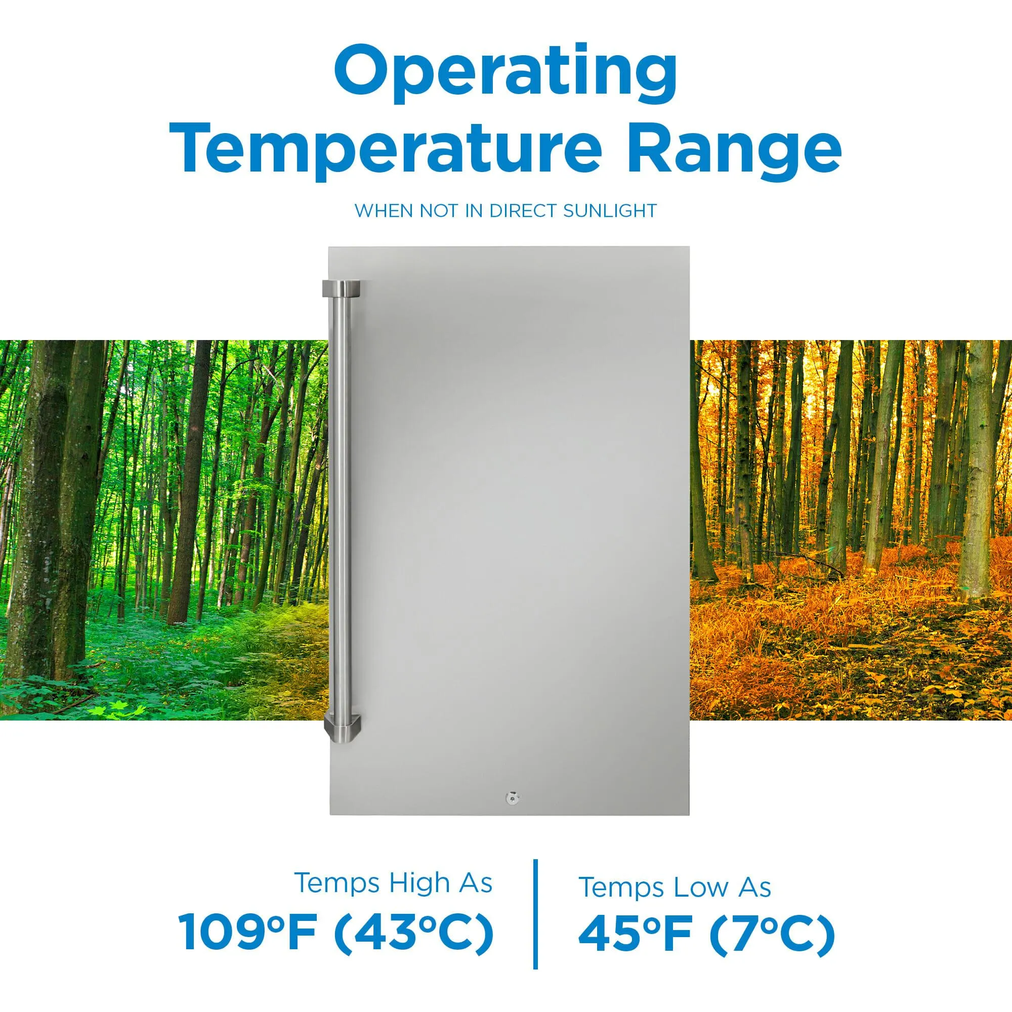 Danby DAR044A1SSO6 Danby 4.4 Cu. Ft. Outdoor Fridge In Stainless Steel