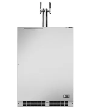 Dcs RF24BTR2 24 Outdoor Beer Dispenser. Dual Tap. Right Hinge