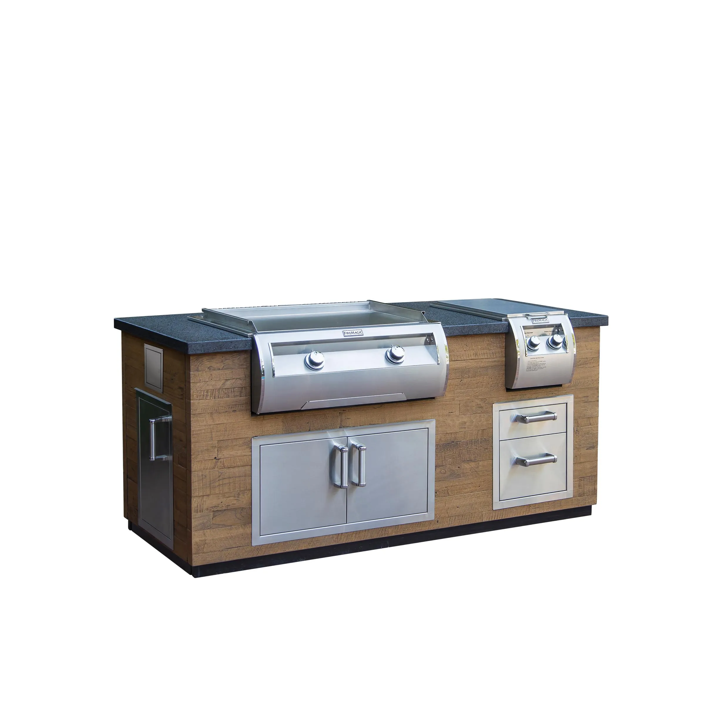 Fire Magic ID660FOD77BA Reclaimed Wood Island 77 French Barrel Oak