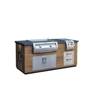 Fire Magic ID660FOD77BA Reclaimed Wood Island 77 French Barrel Oak