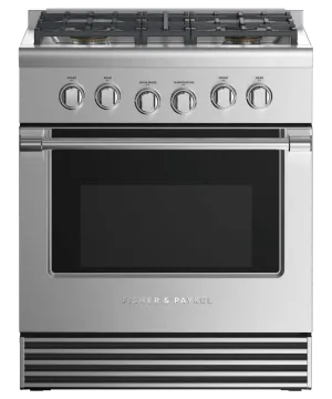 Fisher & Paykel RDV2304NN Dual Fuel Range. 30. 4 Burners