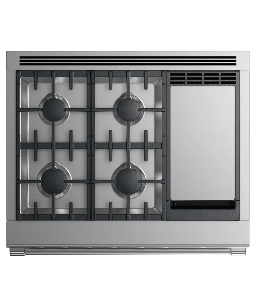 Fisher & Paykel RDV2364GDNN Dual Fuel Range. 36. 4 Burners With Griddle