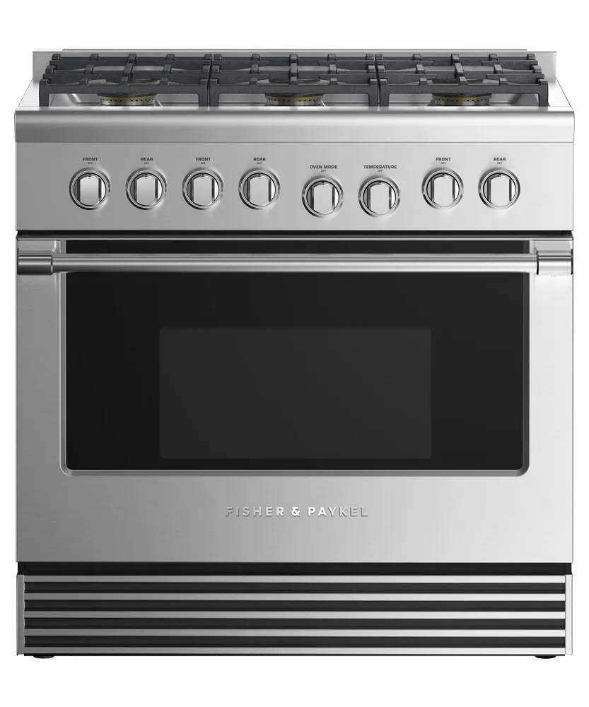 Fisher & Paykel RDV2366NN Dual Fuel Range. 36. 6 Burners