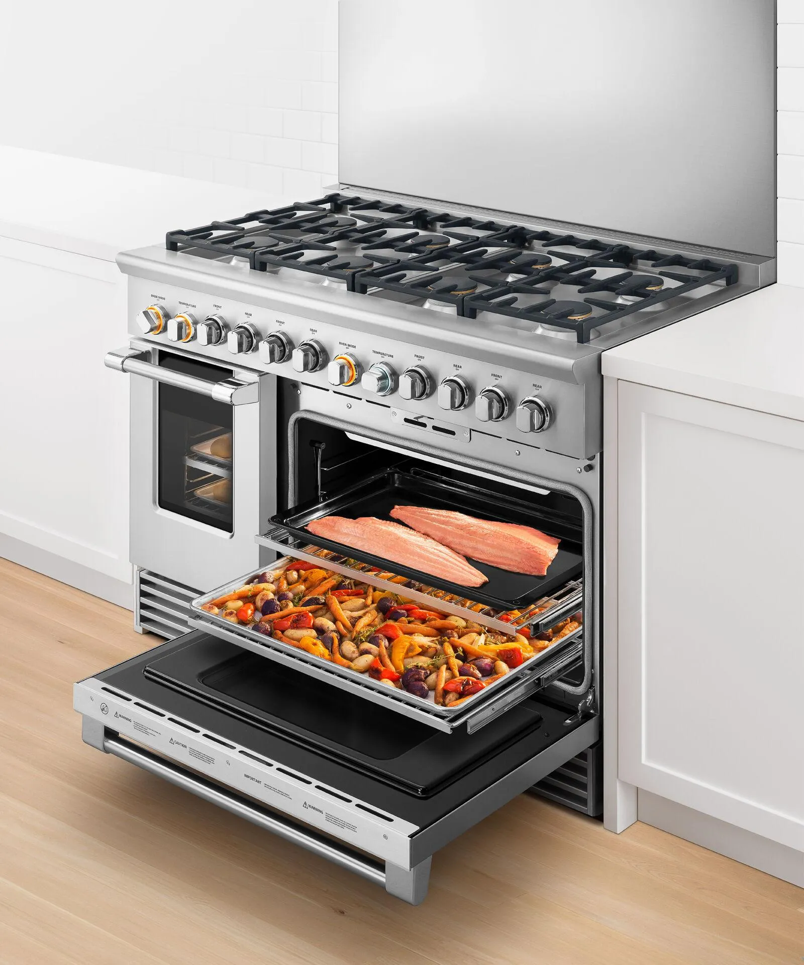 Fisher & Paykel RDV2488NN Dual Fuel Range. 48. 8 Burners
