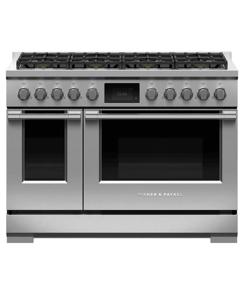 Fisher & Paykel RDV3488N Dual Fuel Range. 48. 8 Burners. Self-Cleaning