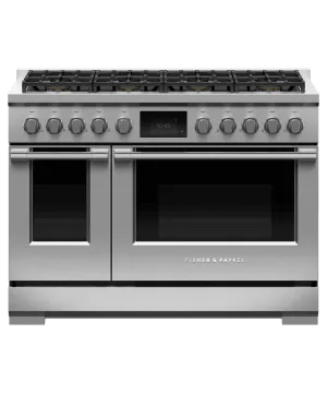 Fisher & Paykel RDV3488N Dual Fuel Range. 48. 8 Burners. Self-Cleaning