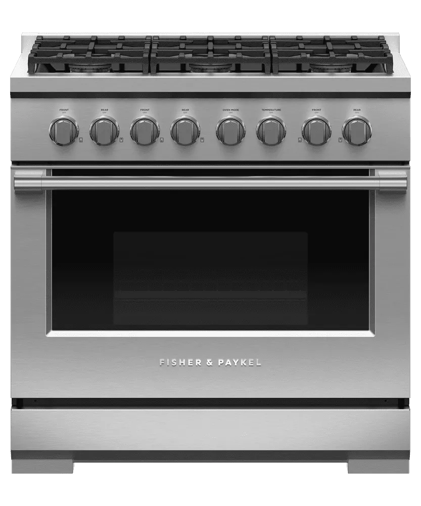 Fisher & Paykel RGV3366N Gas Range. 36. 6 Burners