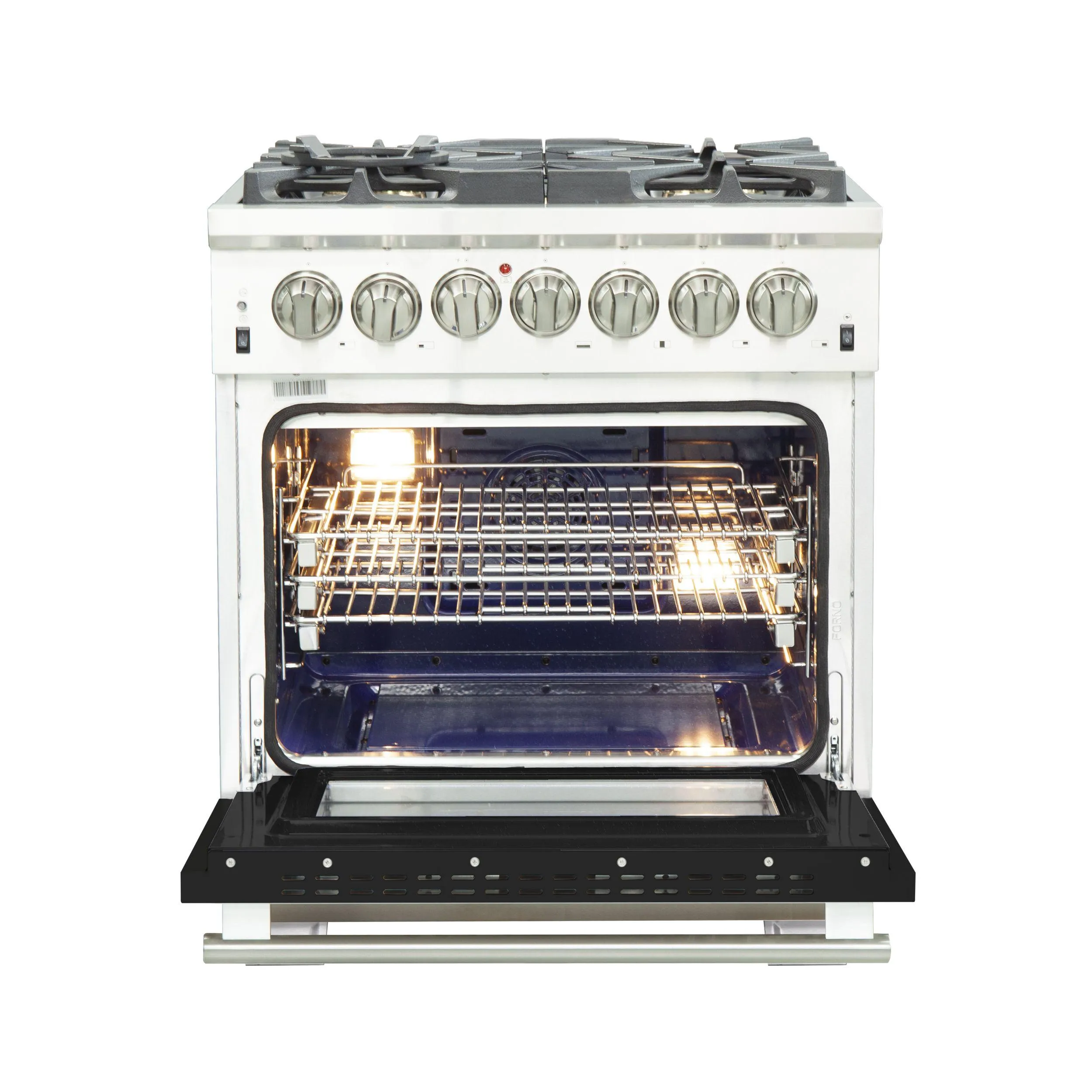Forno FFSGS618730 Capriasca - Titanium Professional 30 Freestanding Dual Fuel Range