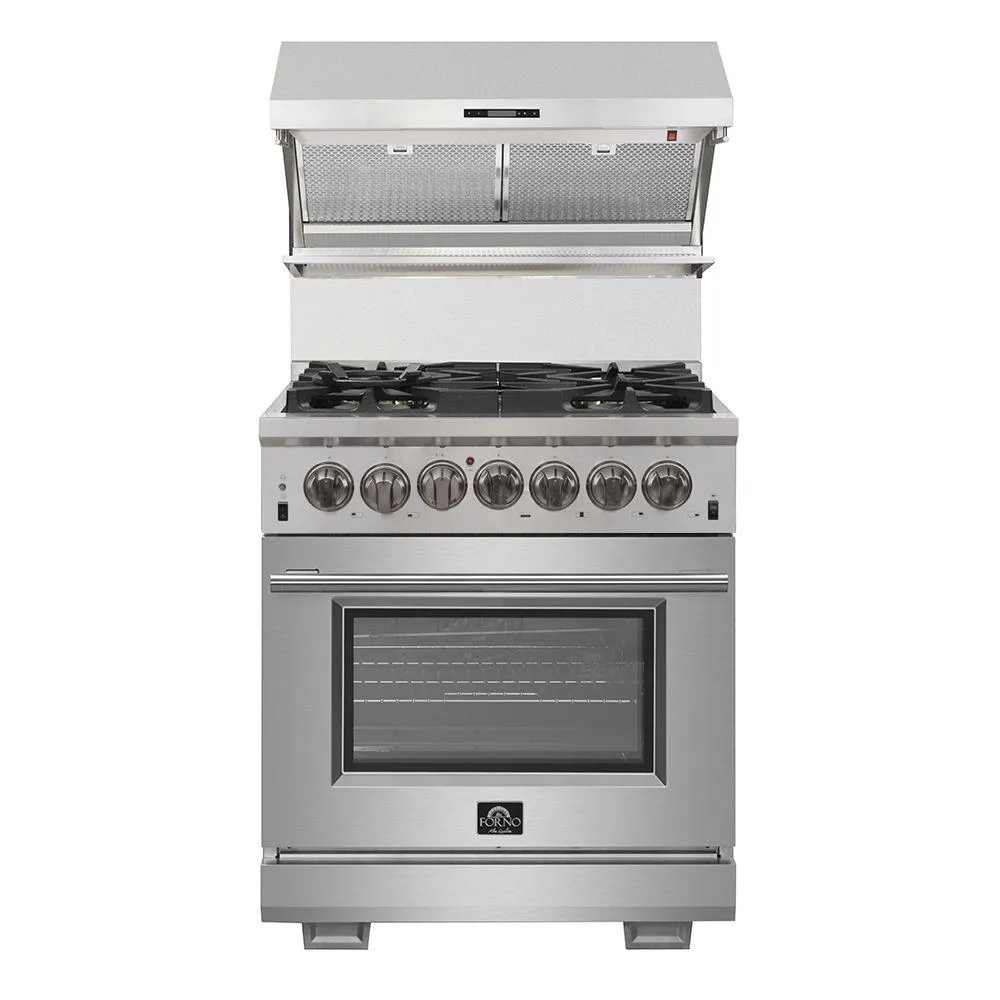 Forno FFSGS618730 Capriasca - Titanium Professional 30 Freestanding Dual Fuel Range