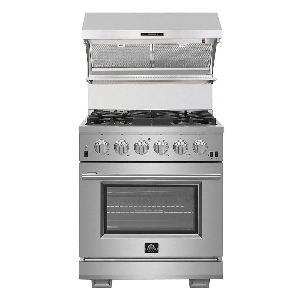 Forno FFSGS626030 Capriasca - Titanium Professional 30 Freestanding Gas Range