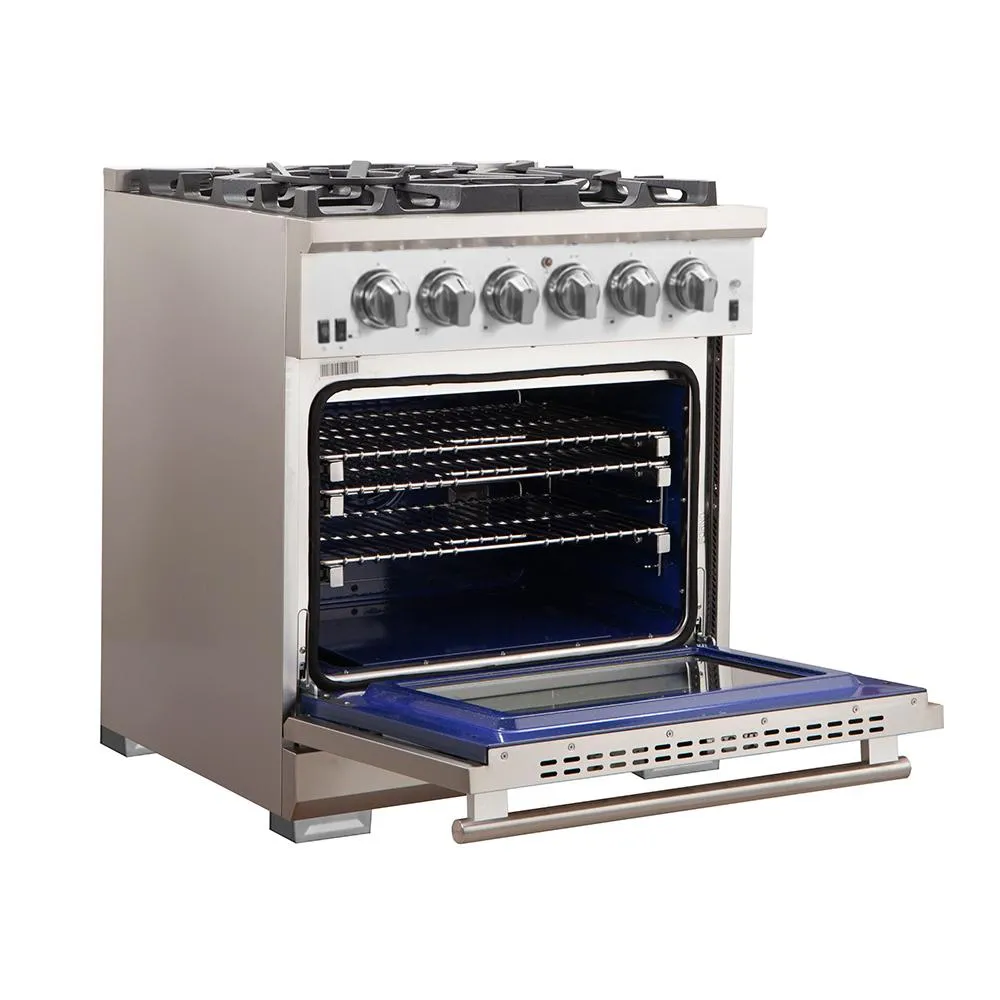Forno FFSGS626030 Capriasca - Titanium Professional 30 Freestanding Gas Range