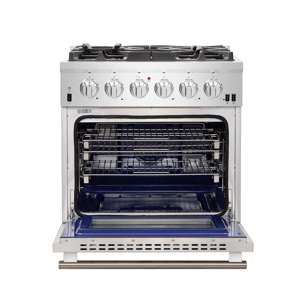 Forno FFSGS626030 Capriasca - Titanium Professional 30 Freestanding Gas Range