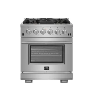 Forno FFSGS626030 Capriasca - Titanium Professional 30 Freestanding Gas Range