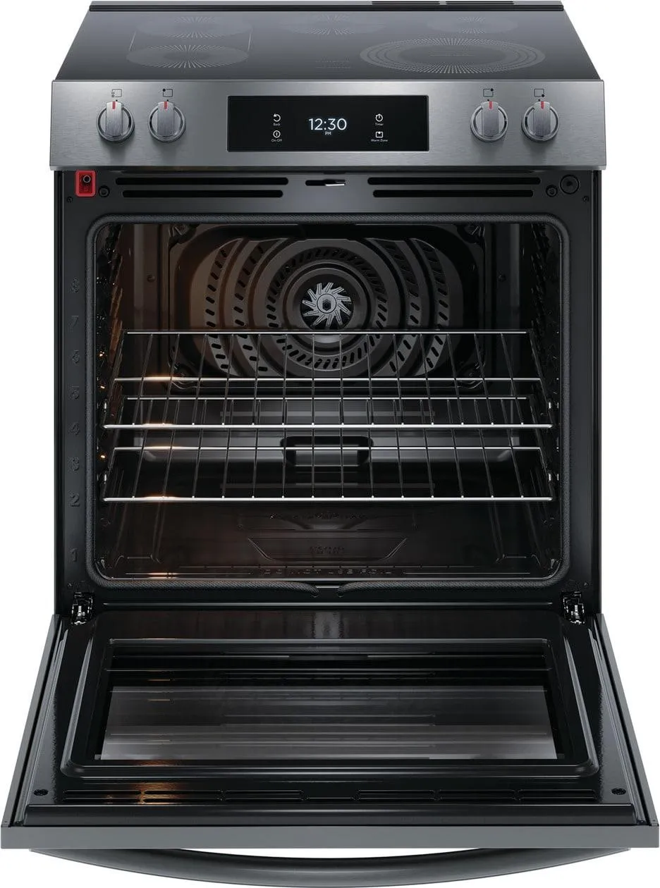 Frigidaire GCFE3060BD Frigidaire Gallery 30 Front Control Electric Range With Total Convection