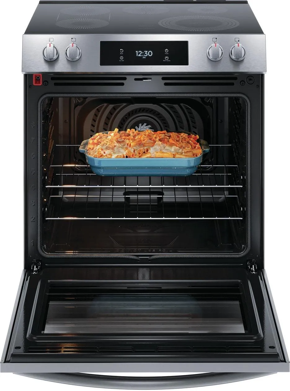Frigidaire GCFE3060BF Frigidaire Gallery 30 Front Control Electric Range With Total Convection