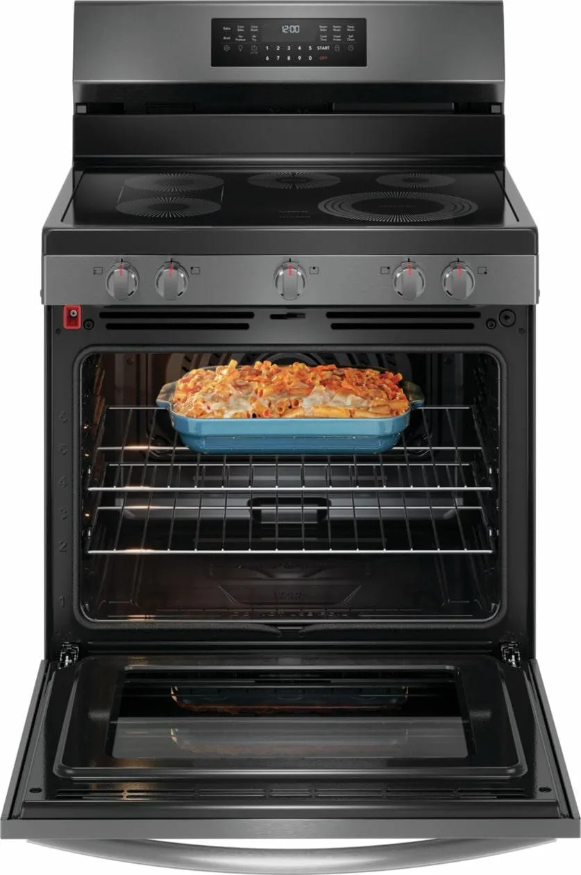 Frigidaire GCRE3060BD Frigidaire Gallery 30 Rear Control Electric Range With Total Convection