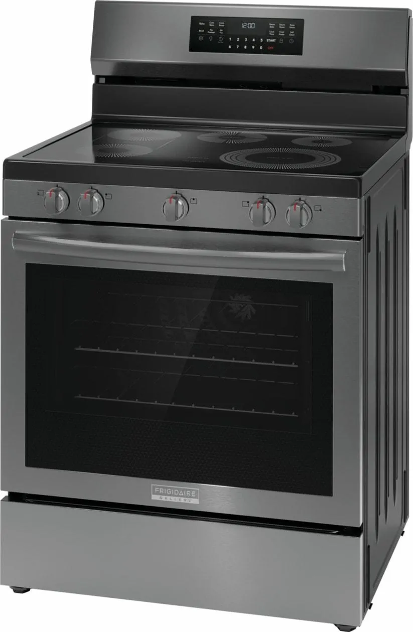 Frigidaire GCRE3060BD Frigidaire Gallery 30 Rear Control Electric Range With Total Convection