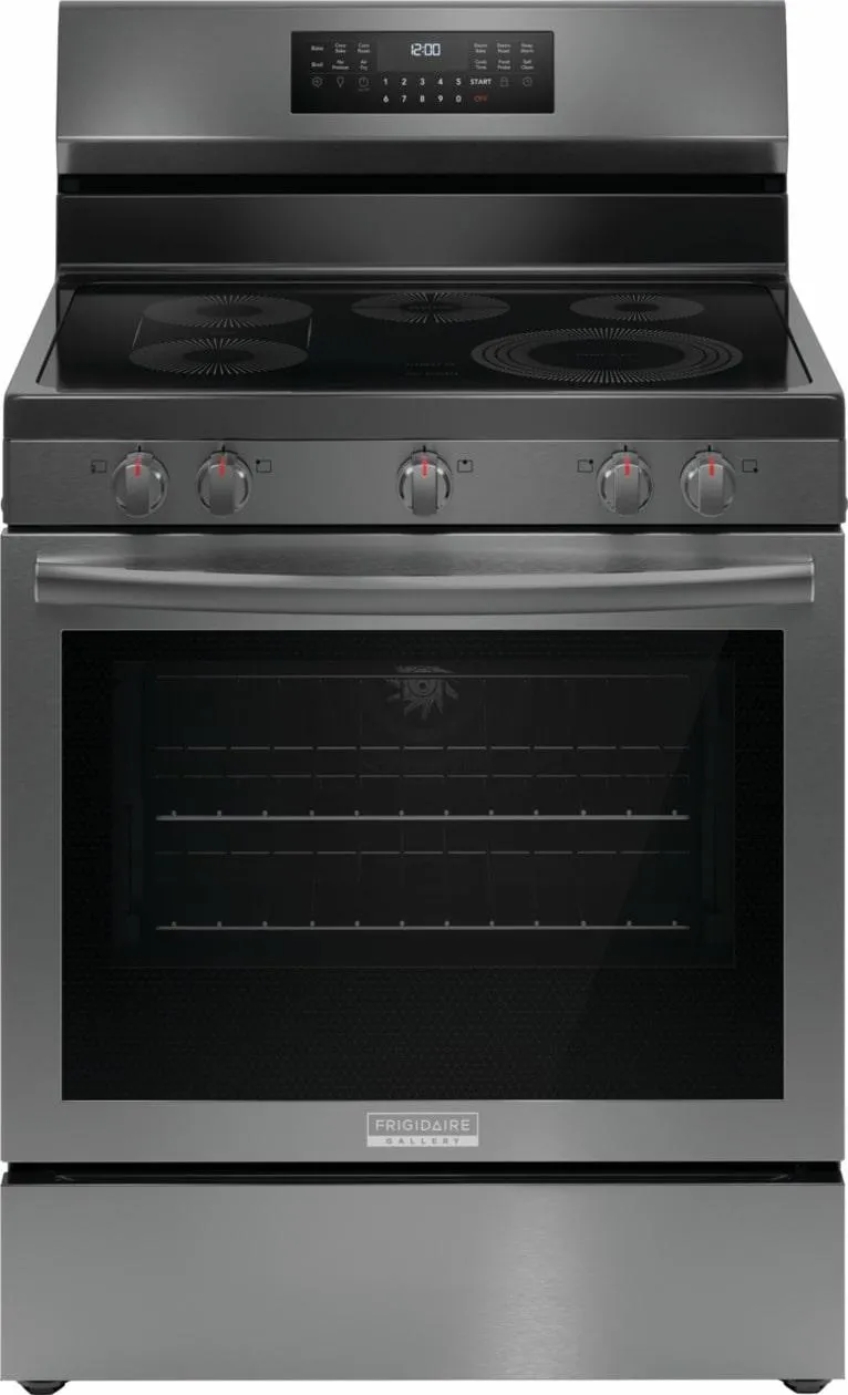 Frigidaire GCRE3060BD Frigidaire Gallery 30 Rear Control Electric Range With Total Convection