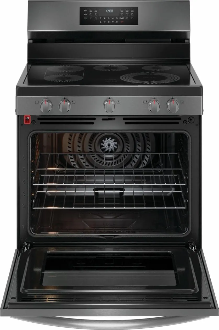 Frigidaire GCRE3060BD Frigidaire Gallery 30 Rear Control Electric Range With Total Convection